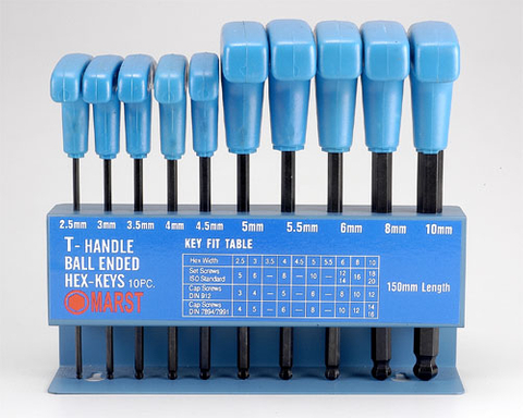 T型球形扳手(T-HANDLE BALL END HEX KEY WRENCH SET)