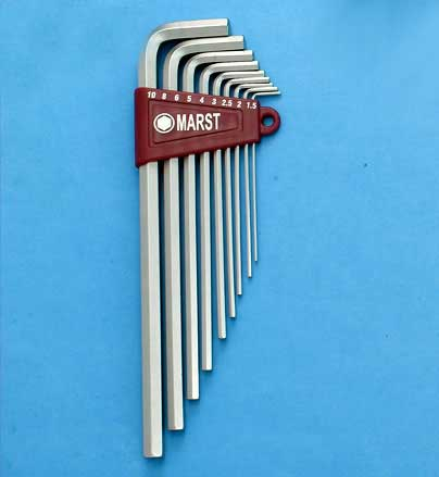 L型特長六角扳手（Extra Long Hex Key Wrench Set）