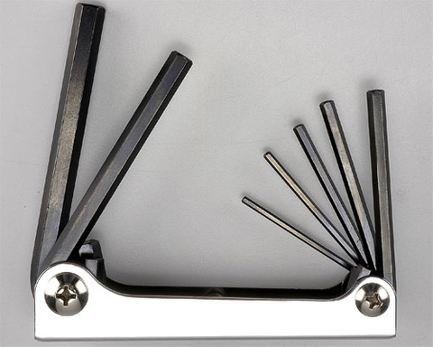 折疊式鑽孔六角扳手(FOLDING TAMPER HEX KEY WRENCH SET)