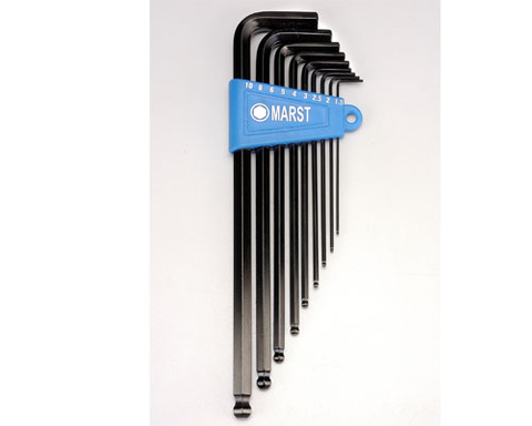 L型特長球形六角扳手(L-TYPE EXTRA LONG BALL POINT HEX KEY WRENCH SET)