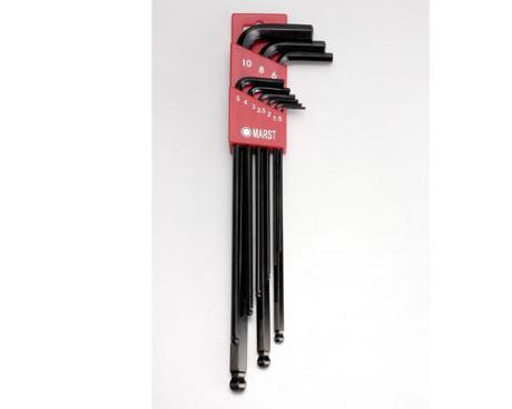 L型特長球形六角扳手<br>L-TYPE EXTRA LONG BALL POINT HEX KEY WRENCH SET