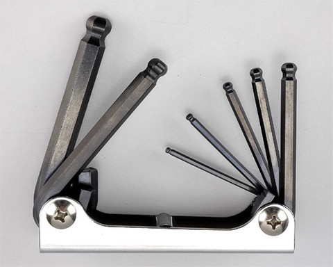 折疊式球形扳手(FOLDING BALL END HEX KEY WRENCH SET)